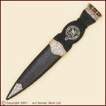 Sgian Dubh - Clan Crested Thistle